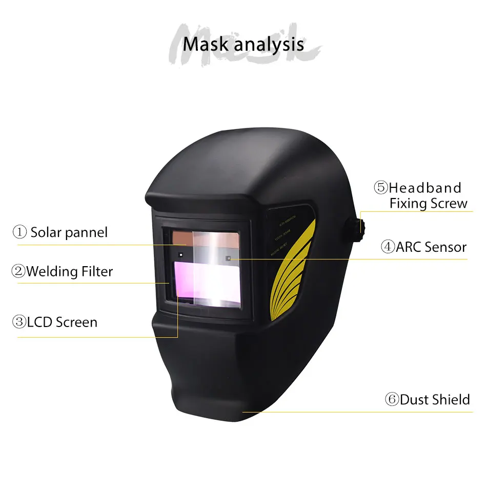Samrt солнечная батарея LI Автоматическое затемнение TIG MIG ММА MAG электросварки маска/шлемы/сварщик кепки для сварочный аппарат