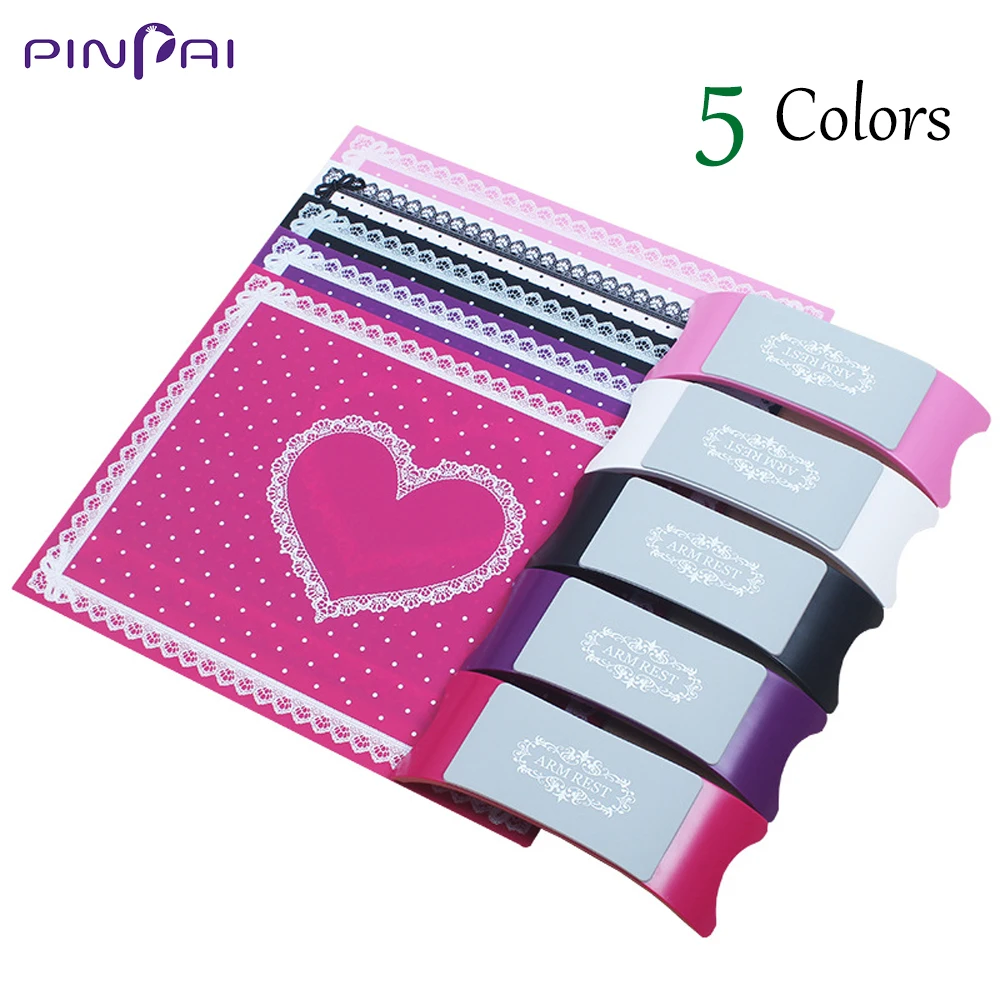 

5 Colors Silicone Cushion Pillow Wrist Pad Kit Nail Art Arm Rest Manicure Table Hand Holder Hand Rest Mat Washable Foldable Tool