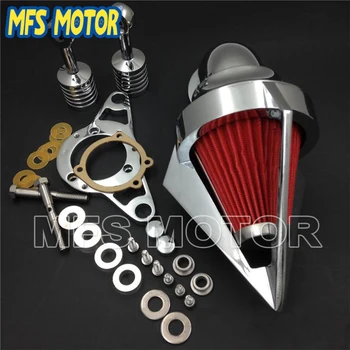 

Motorcycle Part for Softail Fat Boy Dyna Street Bob Wide Glide Chrome Cone Air Cleaner