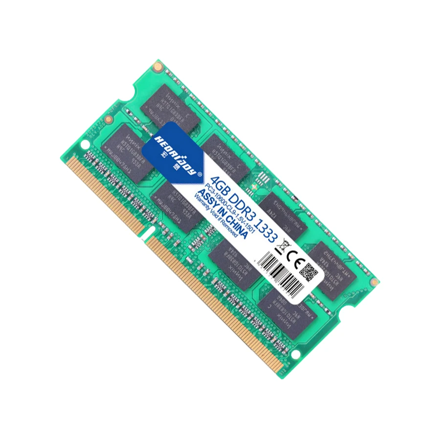 HEORIADY DDR3 ноутбук 4 ГБ 1333 мГц memoria оперативной памяти Тетрадь sodimm памяти