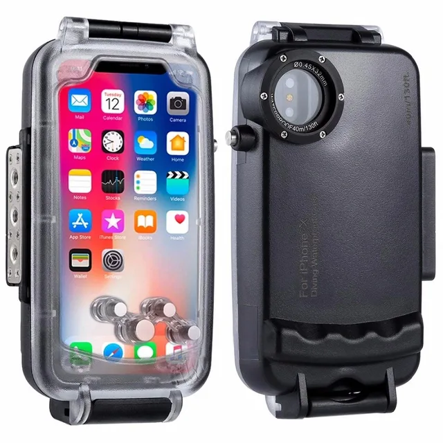 Best Offers Waterproof Case for iphone x  40m/130ft IP68 Waterproof Diving Case Full Sealed Protective Underwater Housing case for iPhone X