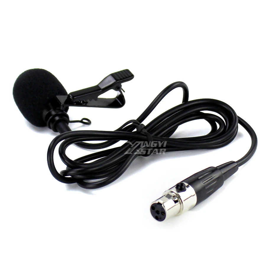 Мини XLR 4-контактный TA4F Plug проводной микрофон конденсаторный галстуком-бабочкой микрофон-гарнитура петличный микрофон для Shure Беспроводная система караоке передатчик