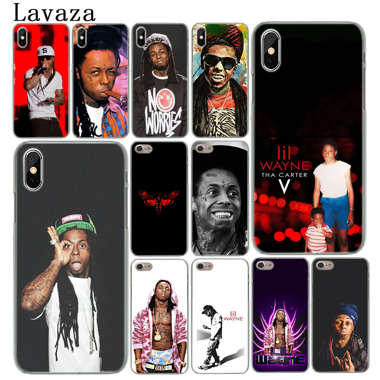 Lavaza Lil Wayne Tha Carter V Hard Cover Case for iPhone X XS Max XR 6