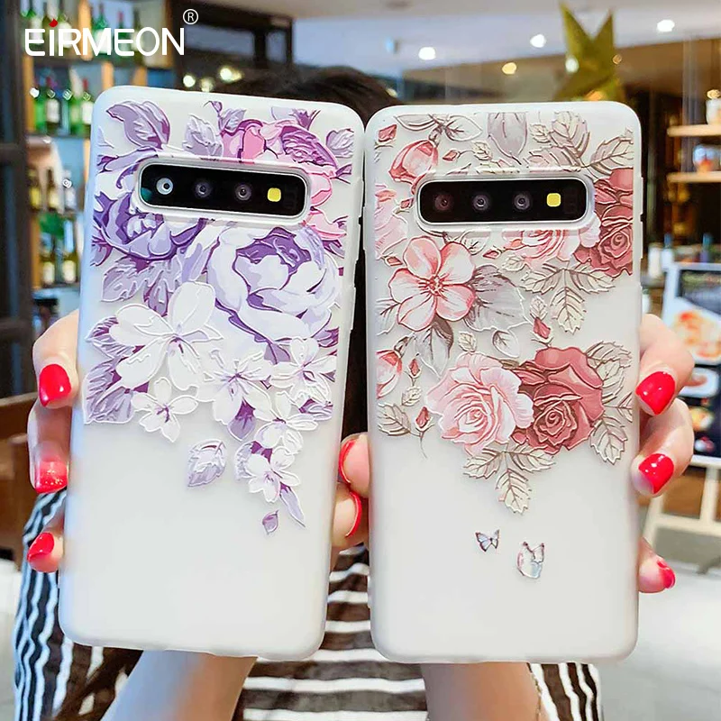 Чехол для Samsung Galaxy S10 A30 A50 M10 M20 A7 A8 A6 J4 J6 EU Edition 2018 S8 S9 Plus J3 J5 J7 A3 A5 2017 чехлы с цветами |
