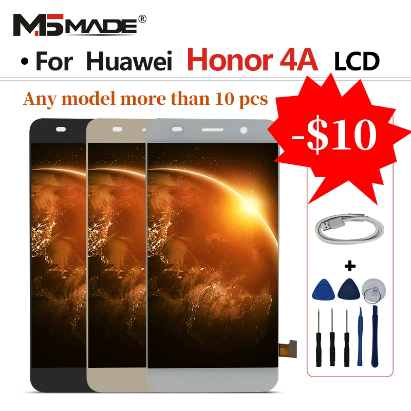 

For Huawei Honor 4A Y6 SCL-L01 SCL-L21 SCL-L04 LCDs Screen Display Digitizer Replacement Assembly Parts With Frame