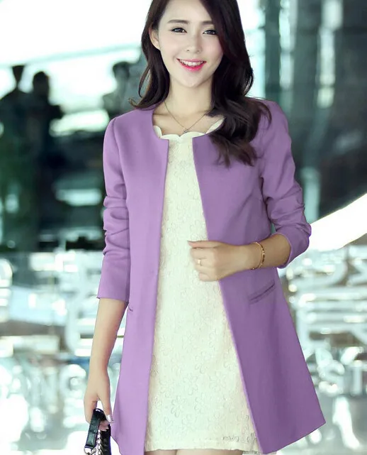 Женская Мода бренд OL элегантное пальто тонкий формальный блейзер верхняя одежда пальто с круглым вырезом