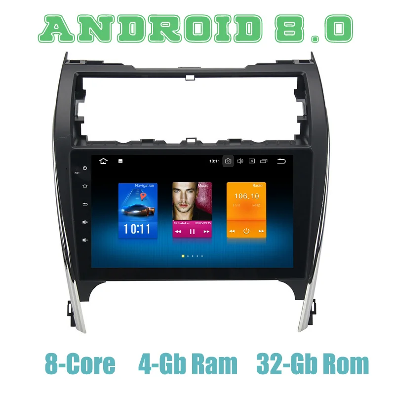 

Octa core PX5 Android 8.0 car GPS radio for Toyota camry USA&Middle-East Version with 4G RAM wifi 4g usb auto Multimedia