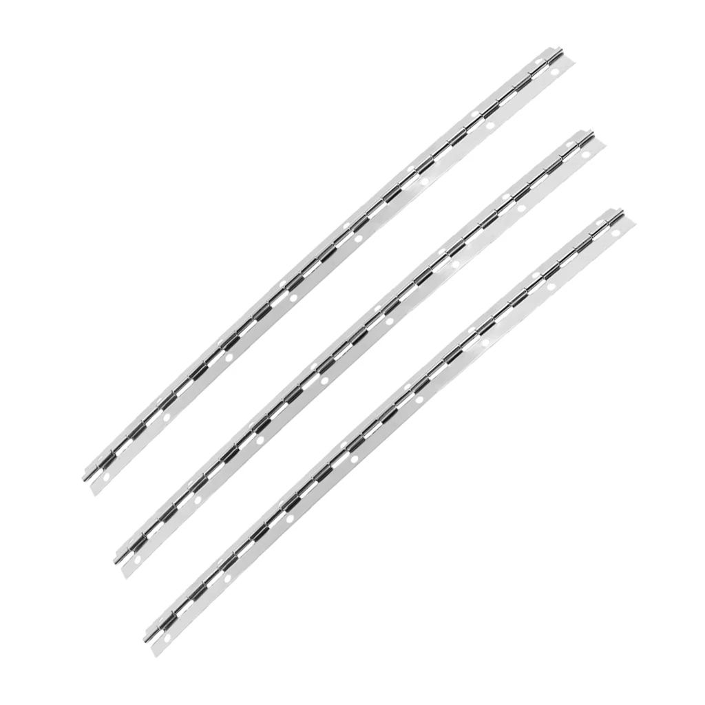 3 Pcs 316 Stainless Steel Marine Boat Yacht Door Piano Hinge Deck Cabin Hardware Strong Corrosion Resistance 15x1 Inch