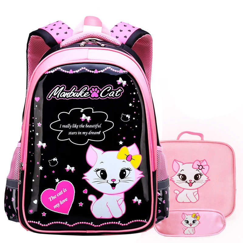 Модные милые школьные сумки для девочек с рисунком кота; Детский рюкзак с рисунком; детский школьный рюкзак; сумка-портфель для девочек; сумки-карандаши; Mochila