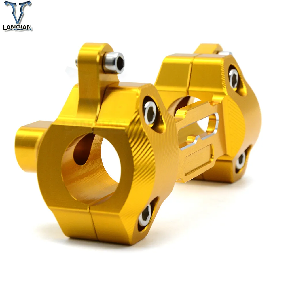 Motorcycle Accessories CNC Aluminum HandleBar Fat Bar Riser Mounts Clamps Motorbike For YAMAHA MT 09 MT-09 2013 2014 2015