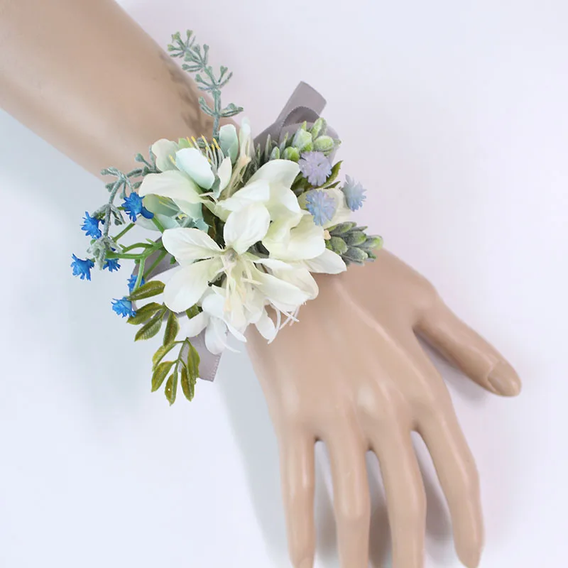 6    wedding Wrist Corsage Bracelet wrist flower  (37)