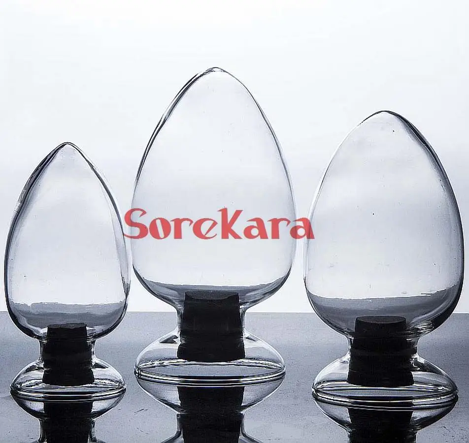 

125ml/250ml/500ml Glass Reagent Bottle Transparent Erlenmeyer flask Display Flask Cork