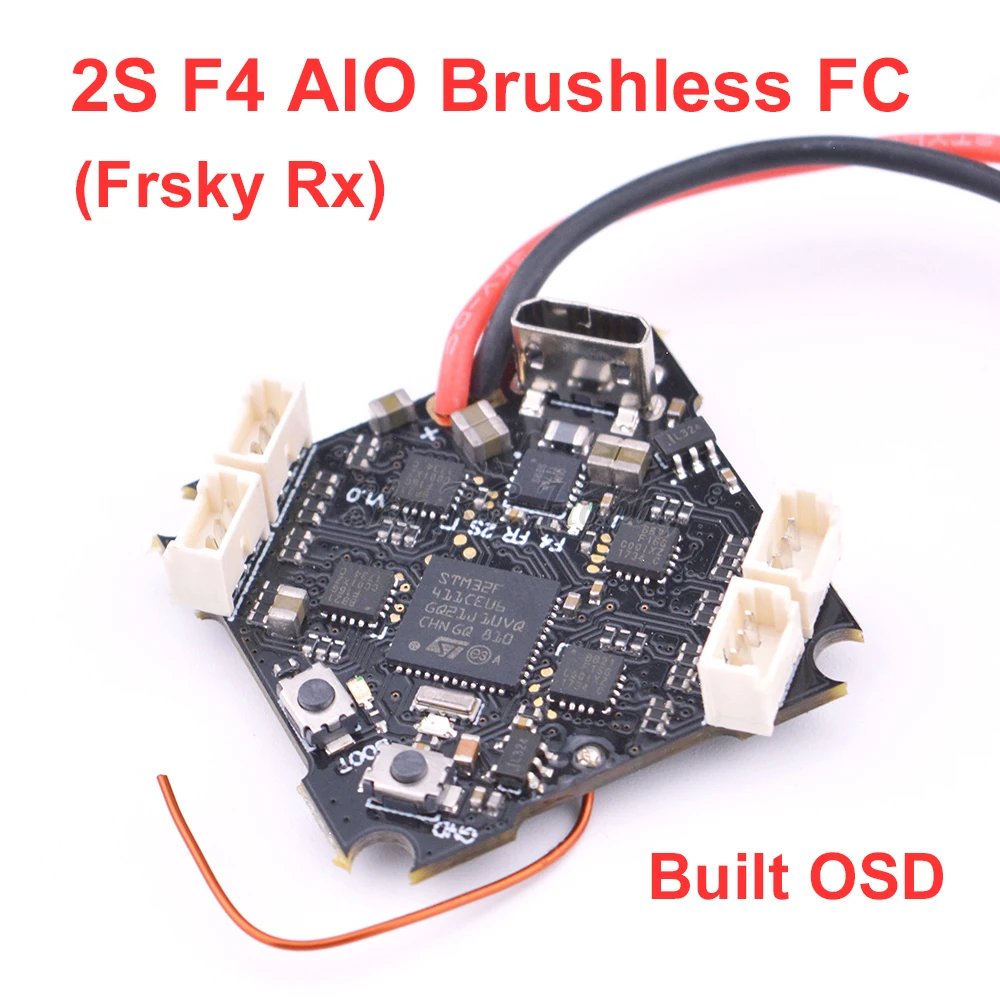 2S F4 FC AIO бесщеточный контроллер полета Встроенный OSD ESC SPI приемник для Whoop Drone Beta75 Beta65 Pro2 Beta75X Beta65X Mobula7