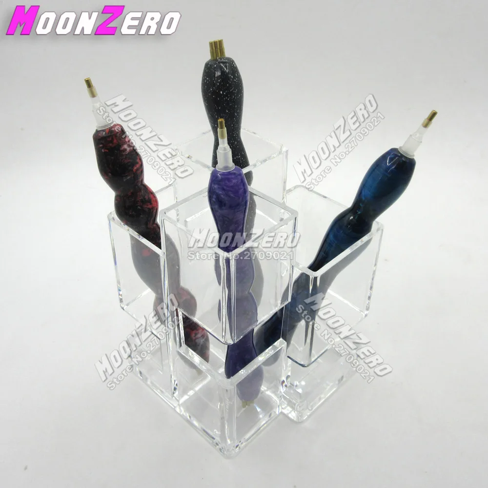 

New Diamond Mosaic Pen Acrylic Display Stand Makeup Pen Placement Embroidery Accessories Diamond Painting Cross Stitch Tool Kit