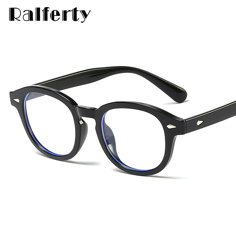 

Ralferty Retro Anti Blue Light Blocking Glasses Women Men Coating Protective Lens Computer Goggle Prescription Optic Frame F8031