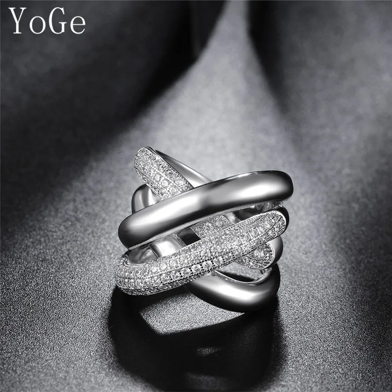 

YoGe statement Jewellery, R7568 Luxury AAA CZ Party&Anniversary&wedding Big ring