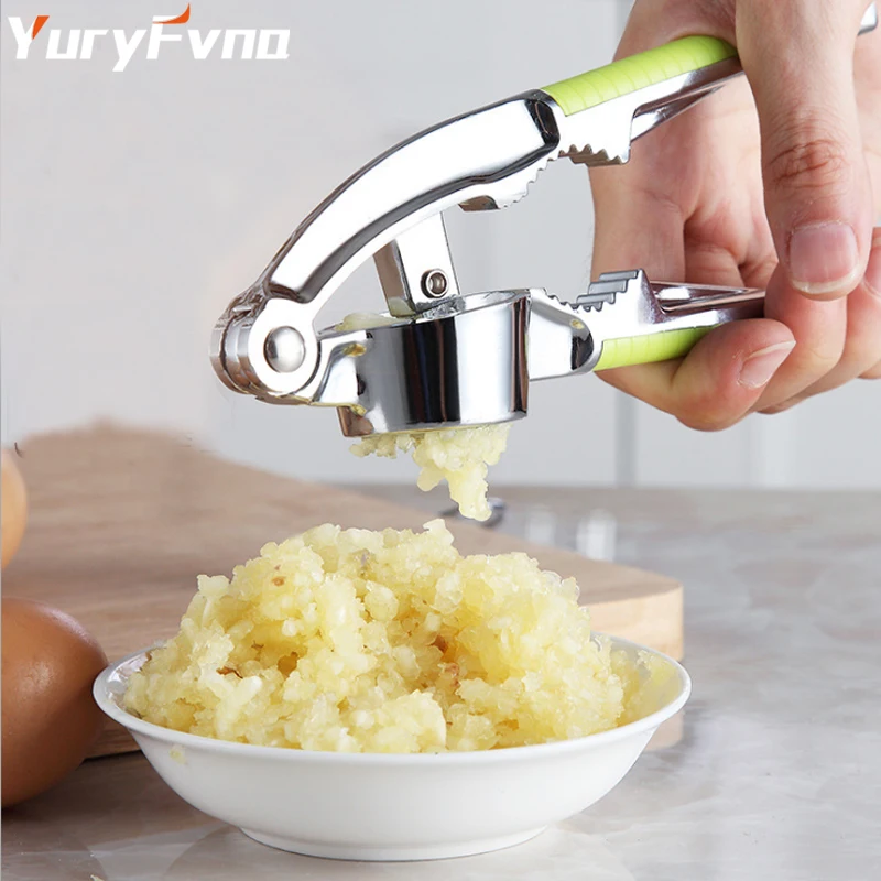 YuryFvna Stainless Steel Garlic Press Ginger Planer Walnut Grinding