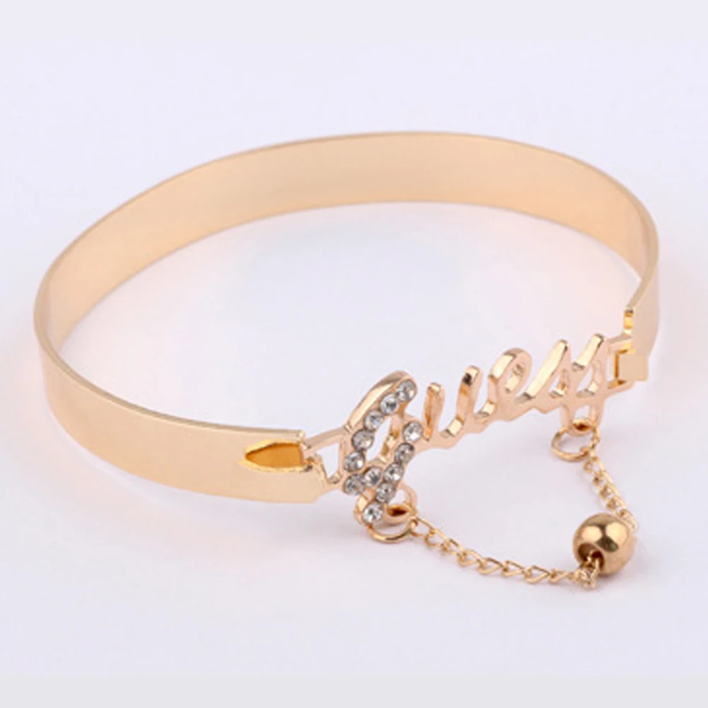 Fashion Jewelry Love Exquisite Bracelet Accessory Rhinestone Decor Stylish Hand Chain Ring For Women | Украшения и аксессуары