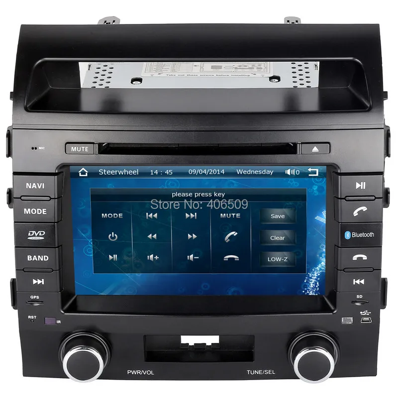 Discount 8" Head Unit Car DVD Player for Toyota Land Cruiser LC200 2004-2013 with GPS Navigation Radio BT USB SD AUX Audio Stereo Nav 4