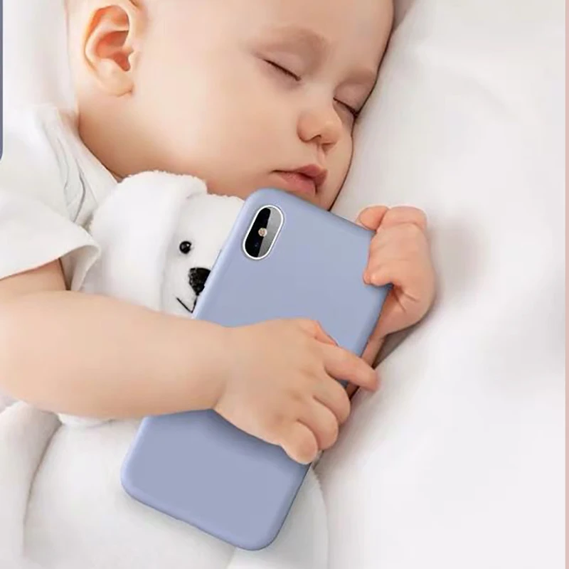 Оригинальный официальный силиконовый чехол для Apple iPhone 7 8 Plus 5 5E 6 6s apple X Xs MAX XR