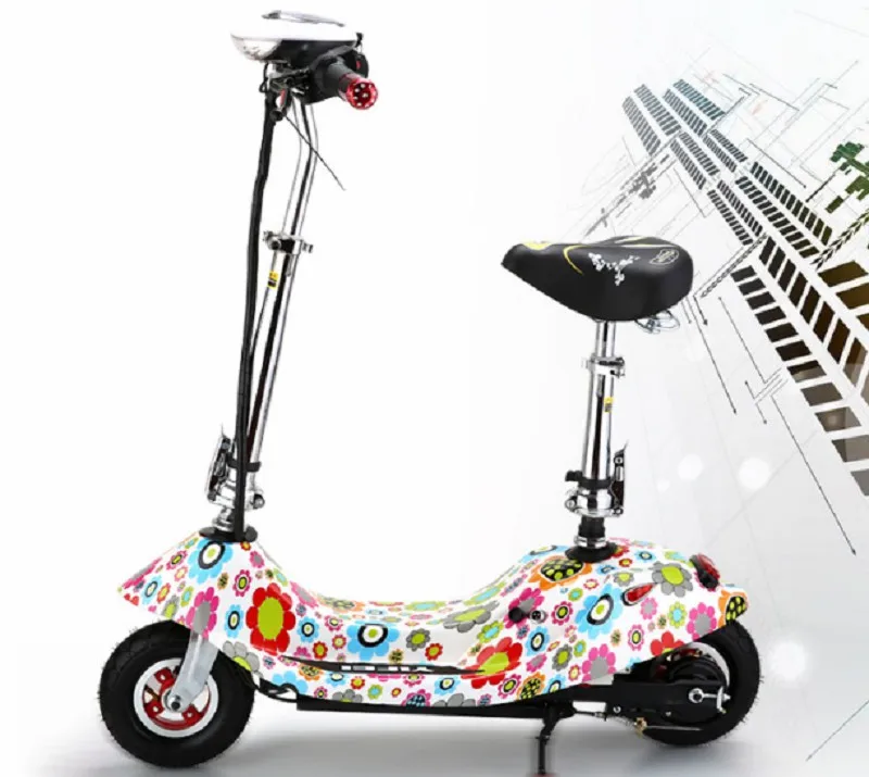 Discount Adult folding two-wheeled vehicle shock-absorbing bicycle/Small and light scooter/Urban electric car 1