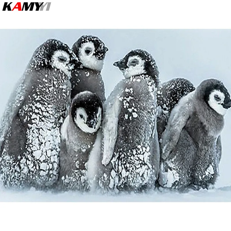 Full Square Diamond Painting Penguin 5D DIY Diamond Embroidery Animals