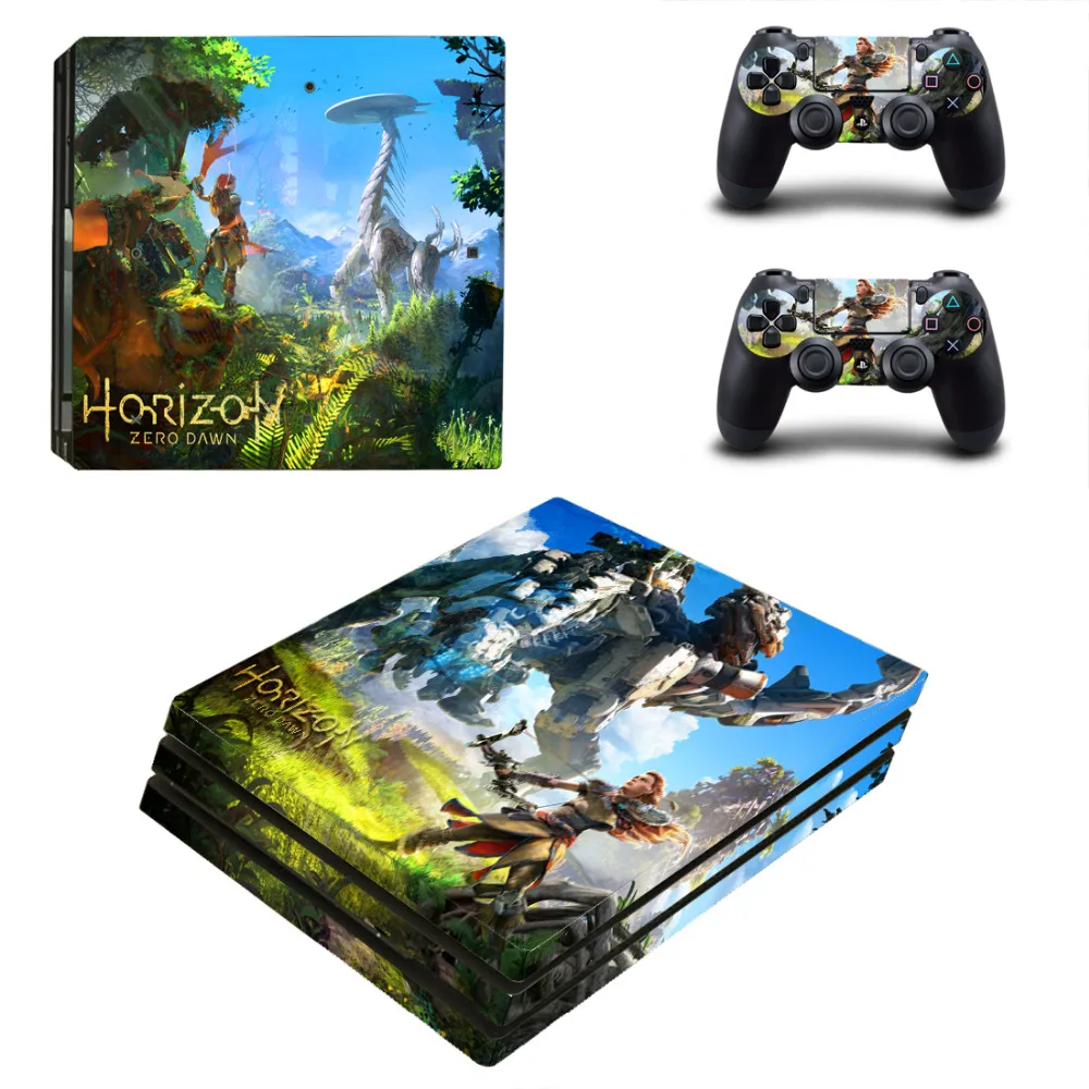 Game Horizon Zero Dawn Ps4 Pro Skin Sticker Per Sony Playstation 4 Console E 2 Controller Ps4 Pro Skin Stickers Decalcomania
