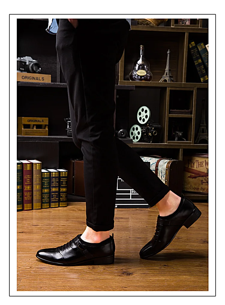 Мужские деловые туфли; Новинка года; модные кожаные модельные туфли; мужские офисные итальянские туфли с острым носком; цвет черный, белый; мужские туфли на плоской подошве