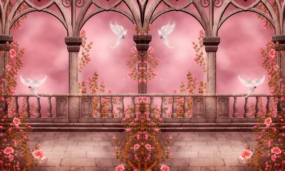 

10X10ft Custom Vinyl castle Photography Background Computer Printed children newborn Photographic Backdrops For Photo Studio