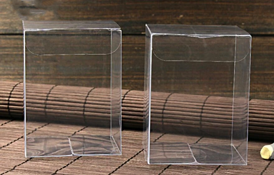 

Transparent waterproof PVC favor candy box, wedding party sweets dragee,chocolate bag, bomboniere gift packaging ,50pcs