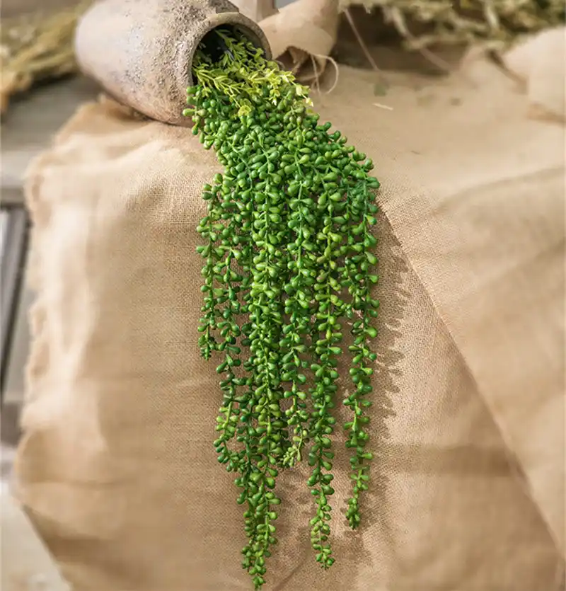 70センチ人工ティアドロップ多肉植物植物壁掛け豆つるフローレス籐用ホーム装飾diy花輪フェイク花 Flower Flower Hanging Rattanwall Hanging Plants Aliexpress