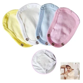 

4 Pcs Baby Romper Partner Bodysuit Cotton Jumpsuit Utility Diaper Lengthen Extend Film 13*9cm