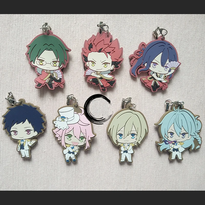 

1pcs Anime Keychain Ensemble stars knights Hidaka Hokuto Mao Trickstar Yuuki Makoto Keychain Pendant Keyrings Portachiavi