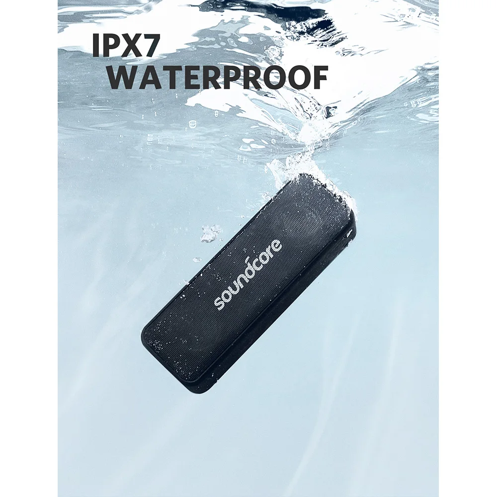 Anker Soundcore Motion B Portable Bluetooth Speaker with 12W Louder Stereo Sound IPX7 Waterproof 12+ Hr Longer-Lasting Playtime image 5