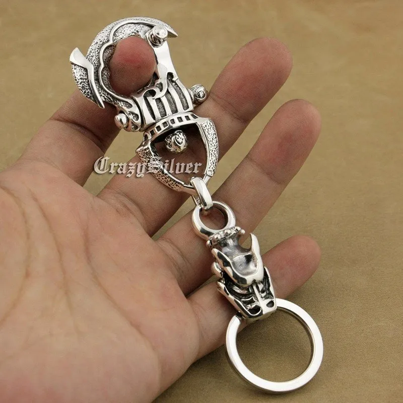 Брелок для ключей 8J022 из серебра 925 пробы в стиле ретро|keyring fashion|keychain keyringfashion keychain |