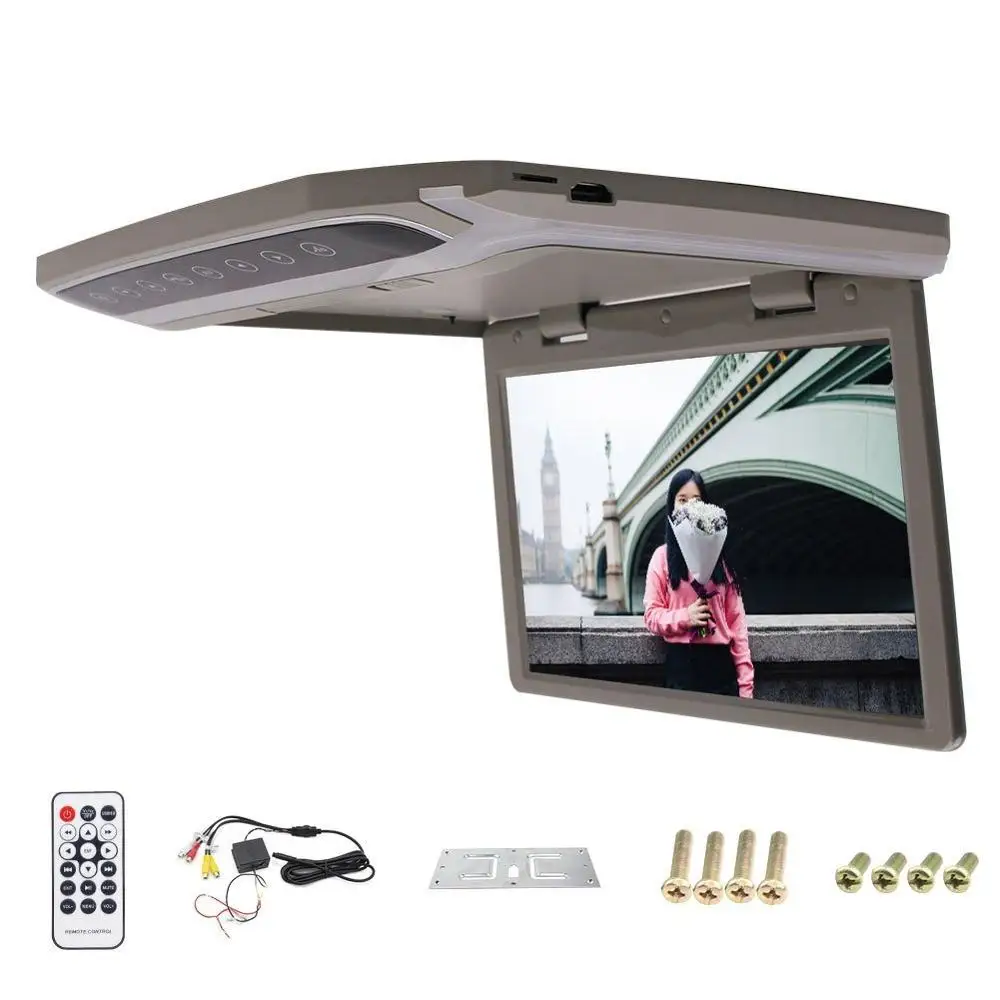 

Car Roof-mount Monitor 10.2-inch LCD-TFT High Resolution Built-in Dome Lights 2 Way Video Input FM Transmitter SD HDMI Input MP5