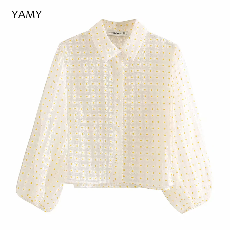 

Summer New Womens Summer Thin Daisy Jacket Bohemian Style Clear Jacket Coat Fashion Outwear Womens Windbreaker Streetwear 2019