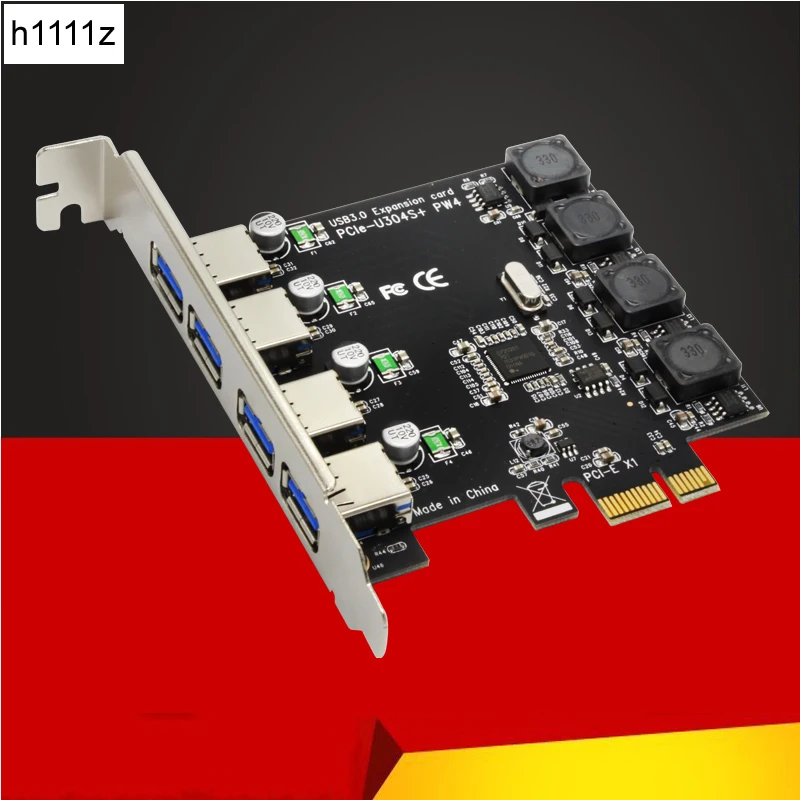 5Gbps Superspeed 4 Ports USB 3.0 Expansion Card Adapter PCI-E PCI Express Controller for PCIe X1 X4 X8 X16 Port for Win 7 8 10 5Gbps Superspeed 4 Ports USB 3.0 Expansion Card Adapter PCI-E PCI Express Controller for PCIe X1 X4 X8 X16 Port for Win 7 8 10