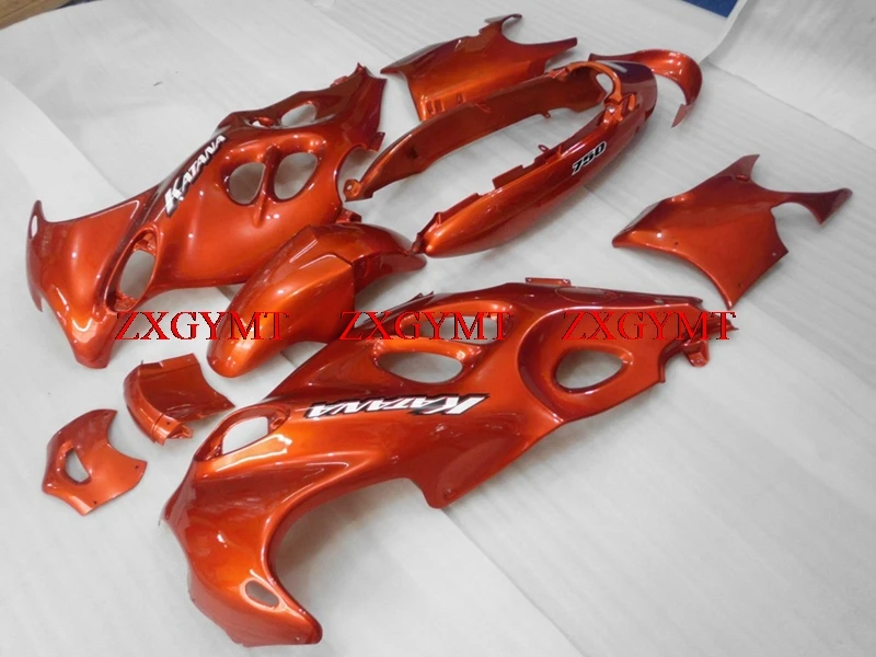 

Abs Fairing for Suzuki GSX600F 1998 - 2006 Katana Plastic Fairings GSX 600F 2003 Orange Red Fairings GSX600F 02 03