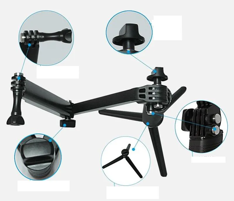 Штатив монопод для камеры Gopro Hero 7/6/5/4/3/3 +/2/1 Xiaomi Xiaoyi SJCAM|tripod monopod|monopod 3 way3-way grip |