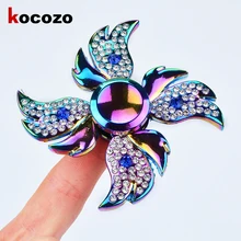 Hottest Fashion Colorful Hand Spinner Anxiety Stress Adults Kid Fidget Spinner Metal Finger Toys For Children 2017 Hot Selling