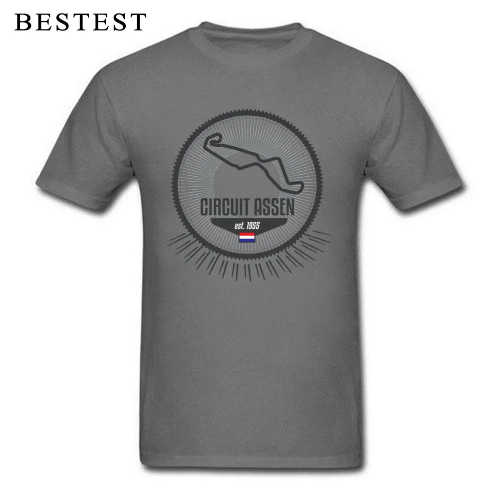 Assen Circuit 12595 Short Sleeve Tops T Shirt Crew Neck 100% Cotton Youth T Shirt Simple Style T Shirts Classic Assen Circuit 12595 carbon
