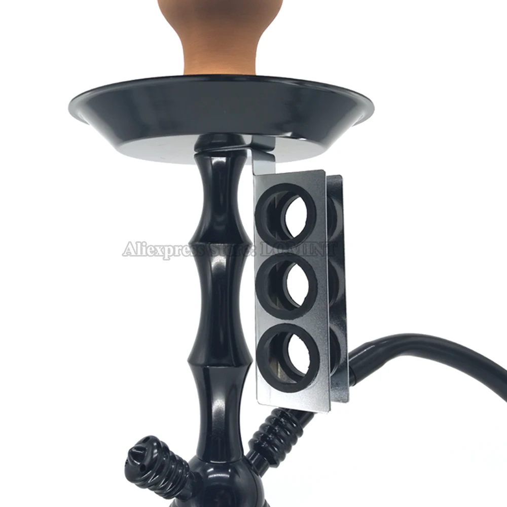 Hookah Accessories LOMINT Silver Hookah Hose Handle Mouthpiece Holder For Big Shisha Hookahs Chicha Narguile Accessories CLUB