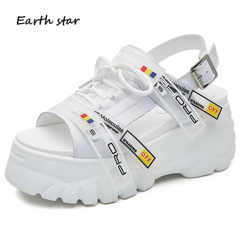 

Casual Shoes Women Chunky Sandals zapatos de mujer Summer Beach sandalias mujer Ladies White footware Platform sandalia feminin