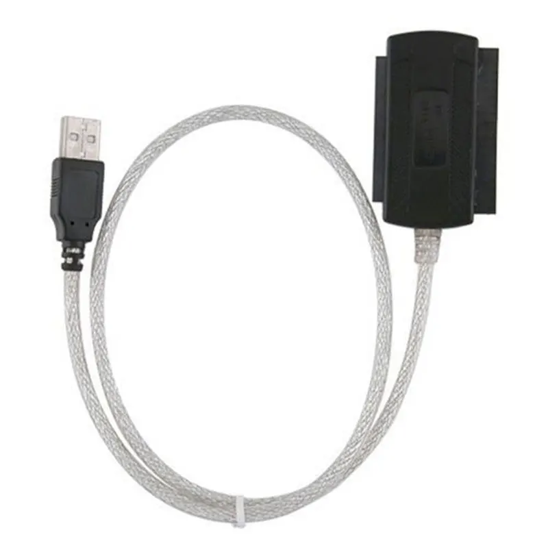 

New Hot SATA/PATA/IDE Drive to USB 2.0 Adapter Converter Cable for Hard Drive Disk HDD 2.5" 3.5" with External AC Power Adapter NV99