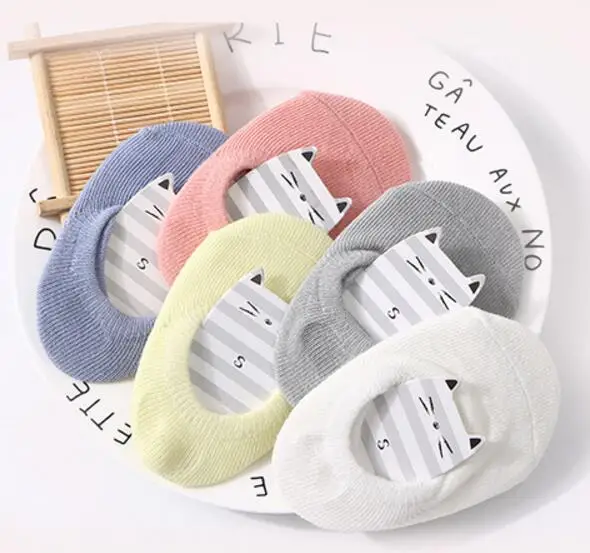 Candy Color New Born Baby Thin Socks Floor Short Anti-Slip Ankle Short Socks For Infant Boys Girls Solid Color