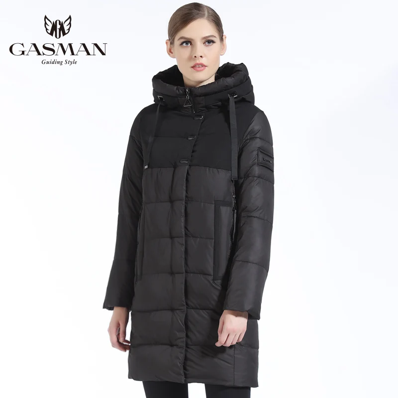 GASMAN New Winter Fashion Down Jackets And Coats Hooded Long Bio Down Parka Brand Casual Overcoats Female Jacket Winter