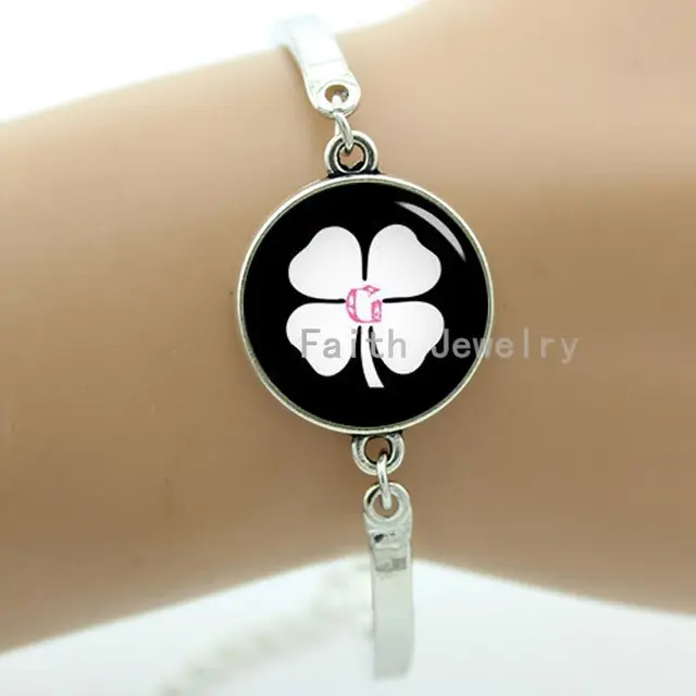 Good Luck Irish Clover Bracelet Four Leaf Symbol Of Lucky Two Good Luck Irish Clover Bracelet Four Leaf Symbol Of Lucky Two Picture Choices Best Gifts