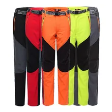 Новые зимние мужские и женские походные уличные штаны из флиса водонепроницаемые ветрозащитные термобелье-штаны походные лыжные альпинистские штаны