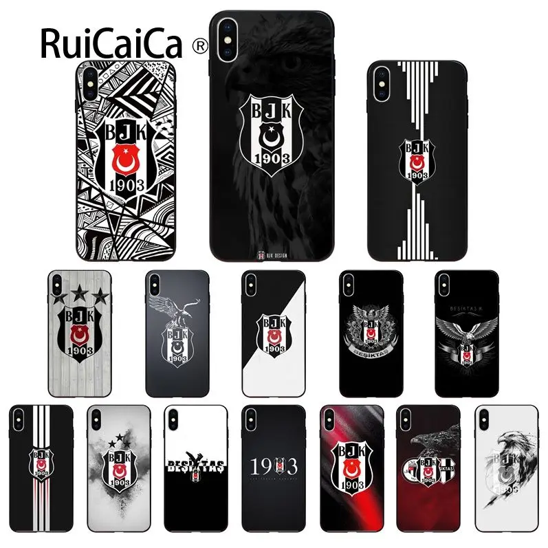 

Ruicaica Turkey BJK Soft Silicone TPU Phone Cover for Apple iPhone 8 7 6 6S Plus X XS MAX 5 5S SE XR Mobile Cases